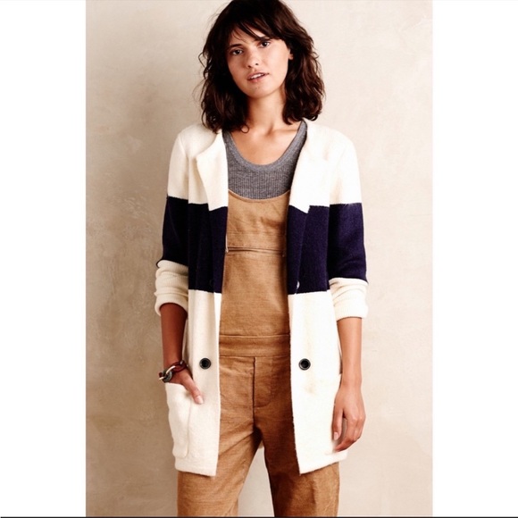 Anthropologie Sweaters - ANTHROPOLOGIE La Fee Verte color stripe cardi 1569